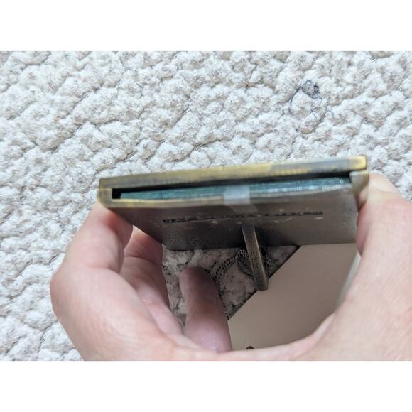 JAY STRONGWATER GOLD ENAMEL/ RHINESTONE METAL MINATURE PICTURE FRAME - Picture 5 of 5